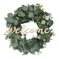 thumbnail image 1 of Corona para colgar en la puerta de entrada s de eucalitto, puerta de , 18 ", hojas s, para , libre, floral, para colgar en , Magideal Corona para colgar en la puerta de entrada, 1 of 8