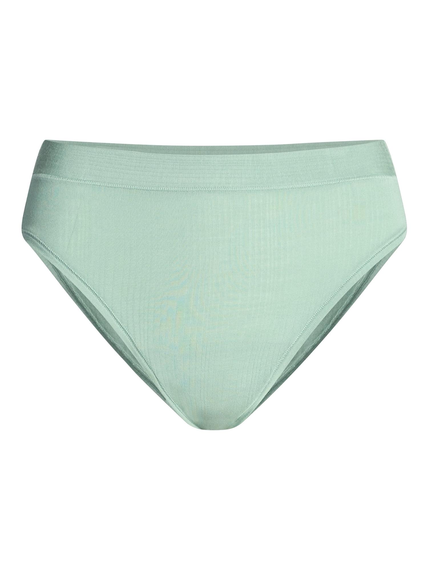 Joyspun Women's Ribbed Modal High Cut Panties, 3-Pack, Sizes XS-3XL