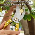thumbnail image 6 of Leodye 1PCS Stainless Steel Bypass Garden Pruning Shears Sharp Sturdy Home Garden Handheld Pruner Tool -8.4×1.9×0.7Inch, 6 of 9
