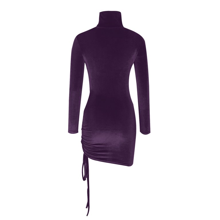 y2k purple dress Vintage Y2K Fredericks Of Hollywood Dress- Mini - Halter - Purple