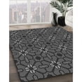 thumbnail image 3 of Ahgly Company Machine Washable Indoor Rectangle Transitional Sonic Silver Gray Area Rugs, 3' x 5', 3 of 7