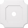 thumbnail image 1 of Ekena Millwork CMP36LE-06000 36 in. OD x 6 in. ID Carré Locke Architectural Grade PVC Contemporain Plafond Médaillon, 1 of 1