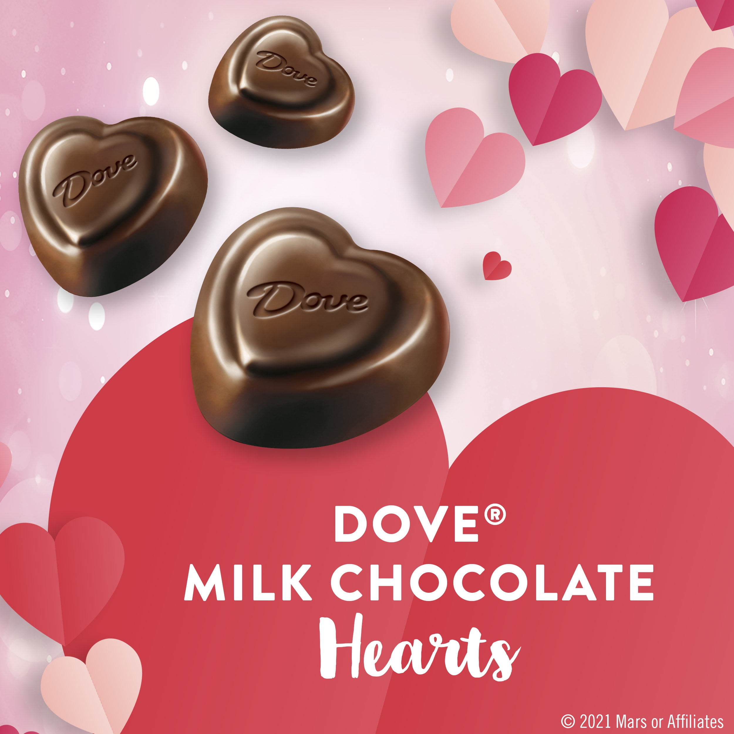 Dove Hearts Valentine s Day Milk Chocolate Candy 7 oz Bag