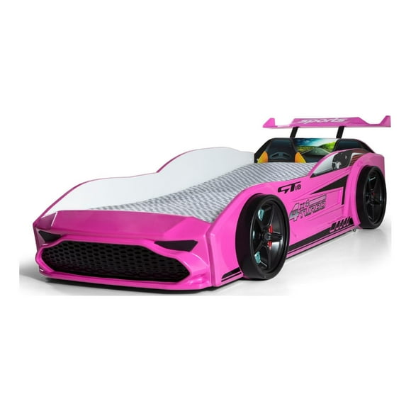 Cama en forma de carro JAKOSC MEBLI GT18 Rosa