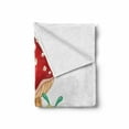 thumbnail image 2 of Caterpillar Soft Flannel Fleece Throw Blanket, Mushroom House with Bug Cartoon Illustration Larva Type Bug Happy Character, Cozy Plush for Indoor and Outdoor Use, 50" x 70", Multicolor, by Ambesonne, 2 of 6