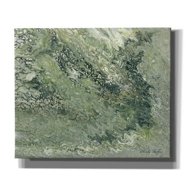 Epic Graffiti 'Abstract in Seafoam I' by Cindy Jacobs, Canvas Wall Art, 24"x20"