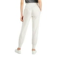 thumbnail image 2 of Style & Co Women's Ribbed Jogger Pants White Size Large, 2 of 3