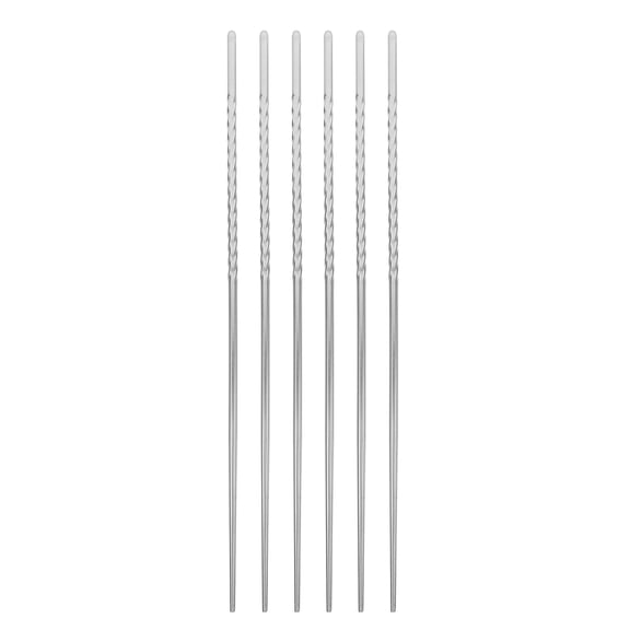 FUEENIRVA Stainless Steel Chopsticks Extended Length for Kitchen Use