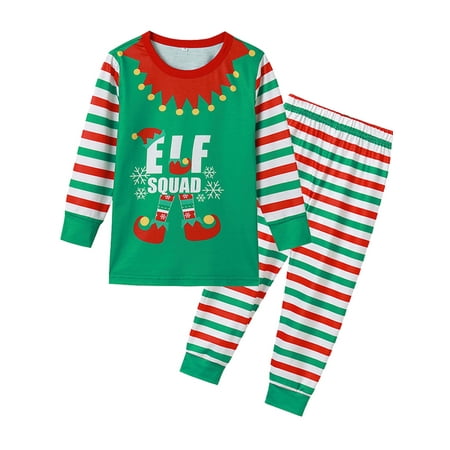 

Mlpeerw Family Matching Christmas Pajamas Set Women Kids Santa Sleepwear