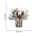 thumbnail image 5 of sruoe Christmas Tree, Christmas Trees Artificial Trees, Pinecone-Style Mini Christmas Tree, Realistic, Topiary, Classic Christmas Tree for Christmas Day, Red, 20in, 5 of 6