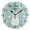Black, variant on Cute Llamas Hearts Dots Round Wall Clock Silent Analog Battery Operated Gold Pointer Home Decor 9.84" Diameter