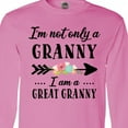 thumbnail image 4 of Inktastic I'm Not Only a Granny I'm a Great Granny with Flowers Long Sleeve T-Shirt, 4 of 5