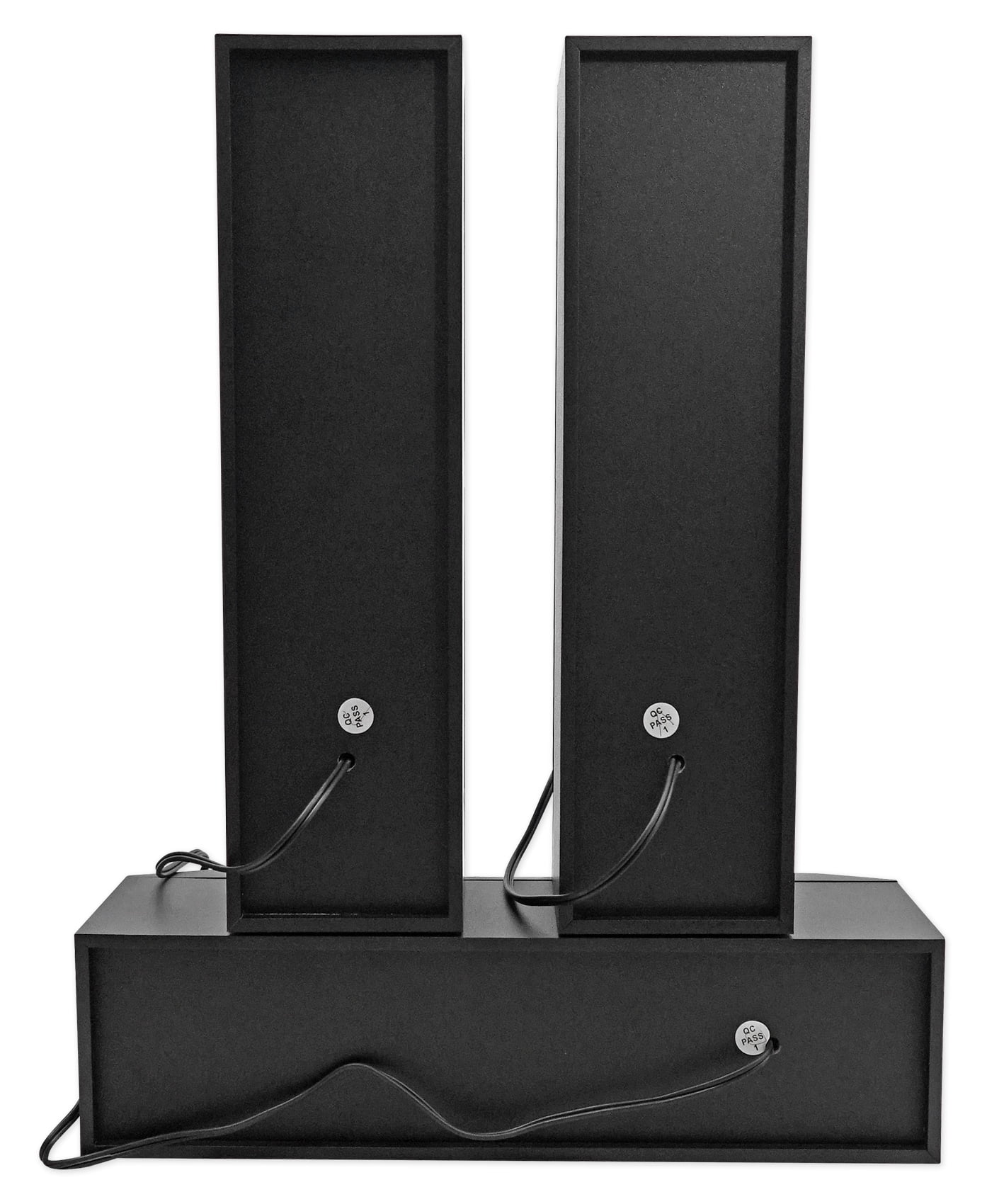 Rockville Hybrid Home Theater Karaoke Machine System w/8" Sub+(2) Wireless Mics