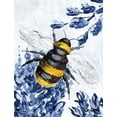 thumbnail image 2 of Talent, Kelley 25x32 White Modern Wood Framed Museum Art Print Titled - Bumble Bee Garden, 2 of 4