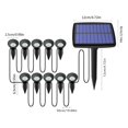 thumbnail image 3 of LPSSTORE Outdoor Home Garden Is Easy to Arrange Solar Panels with Multiple Lights to The Way to Warm Light Solar Garden Lights Outdoor Low Pressure Solar Warm Light, 3 of 8