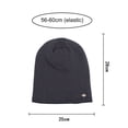 thumbnail image 7 of Zhaomeidaxi Double Layer Warm Knitted Ear Hat Solid Color Mens Autumn and Winter Outdoor Multicolor, 7 of 7