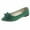 Green, variant on RUIYANQI Women's Suede Flower Ballet Flats Square Toe Slip On Shoes Comfortable Casual Walking Flats Trendy Fashion Dressy Footwear for Office Party Wedding Solid Colors
