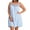 Blue, variant on Women's Shadowline 34275X Plus Size Beloved Sleeveless Short Gown (Black 2X)
