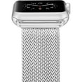 thumbnail image 2 of 2 Pack SPYCASE Compatible for Apple Watch Band 38mm Milanese Loop iWatch Band w/Screen Protector Case for Series 3 2 1 - Silver, Pink, 2 of 5