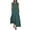 Green, variant on Split V-Neck Womens Sleeveless T-Shirt Dress Polka Dot Side Pockets Maxi Dress 2026 Trendy Fashion Spring Summer Daily Casual Wear