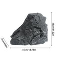 thumbnail image 2 of Lightweight Rock Cover - 12" Realistic Stone for Outdoor Decor, PU Foam Well Pump Cover, Landscape Rocks for Garden, Yard, Aquarium, and Patio Decoration, 2 of 7