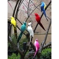 thumbnail image 4 of Nvzi 1 pieza de pájaros artificiales de 10,6 pulgadas, loro realista con modelo de decoración de loro con plumas realistas para decoración artesanal, estilo de estación blanca, 4 of 4