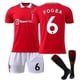 thumbnail image 1 of 2022-2023 New Manchester United Football Jersey Kits Adult Soccer Jersey Training T-shirt Shorts Suit-POGBA 6-Kids 16(90-100CM) BmatwkZeng Bmatwk Jersey, 1 of 2