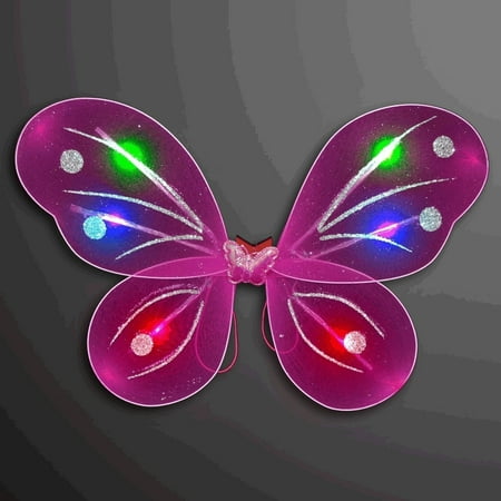 Butterfly Light Shades For Children Light Up Fuchsia Fairy Butterfly Wings LED Halloween Costume for Trick or Treating and Night Time Safely ..., Make sure your kids can be seen at night, By blinkee ()