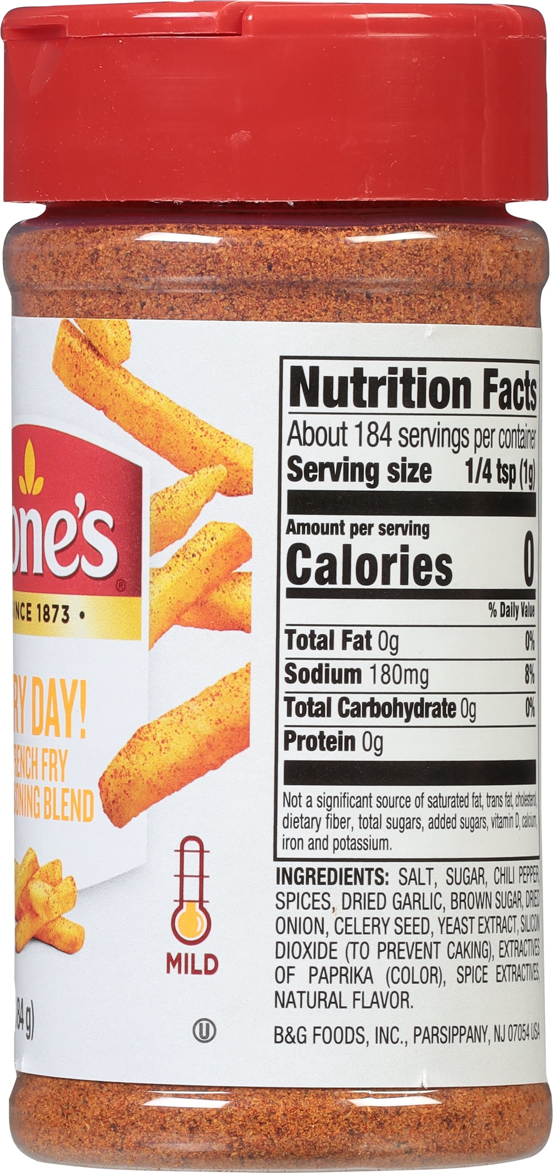 Tone's Fry Day French Fry Seasoning Blend, Kosher, 6.5 oz