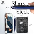 thumbnail image 4 of Bifold Slim Wallet with AirTag Holder 10 Credit Card Slots, 1 Transparent ID Window, 4 of 11