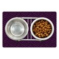 thumbnail image 1 of Abstract Pet Mat for Food and Water, Funky Brush Stroked Crooked Hand Lettering Retro Xoxo Signs Repeating Pattern, Non-Slip Rubber Mat for Dogs and Cats, 18" X 12", by Ambesonne, 1 of 2
