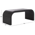 thumbnail image 3 of Safavieh Liasonya Modern Curved Wood Coffee Table, Black, 3 of 10