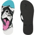 thumbnail image 3 of Dreamtimes Flip Flops Cute Dog Puppy Animal Slippers Sandals for Women Men Boy Girl Kid Beach Summer Yoga Mat Slipper, 3 of 5