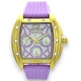 thumbnail image 4 of COOSSA ORIGINAL Special Edition Women's Tonneau 35MM Gold/Purple Day-Date Watch, 4 of 13