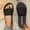 Black, variant on Slides for women Textured EVA Shower Slides Open Toe Slide Sandals Bathroom Beach Poolside Travel Walking Daily Casual Summer Footwear