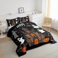thumbnail image 3 of jejeloiu Spooky Castle Bedding Comforter Set,Happy Halloween Twin Comforter Sets,Cute Ghost Pumpkin Bedding Set For Child,Microfiber Bedroom Decor Reversible,2pcs, 3 of 8