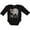 AB-Black, variant on Inktastic Half Birthday Cute Elephant Girls Long Sleeve Baby Bodysuit