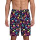 thumbnail image 1 of Fotbe Skull rainbow color mushroom Pantalones Cortos de Pijama para Hombre, Ropa de Dormir, Pantalones de Pijama Cortos para Hombre-3X-Large, 1 of 6
