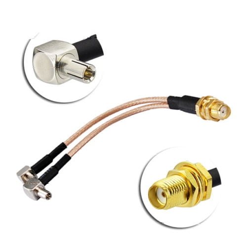 4G LTE Antenna Adapter Splitter Cable SMA Female to Dual TS9 Male RG316