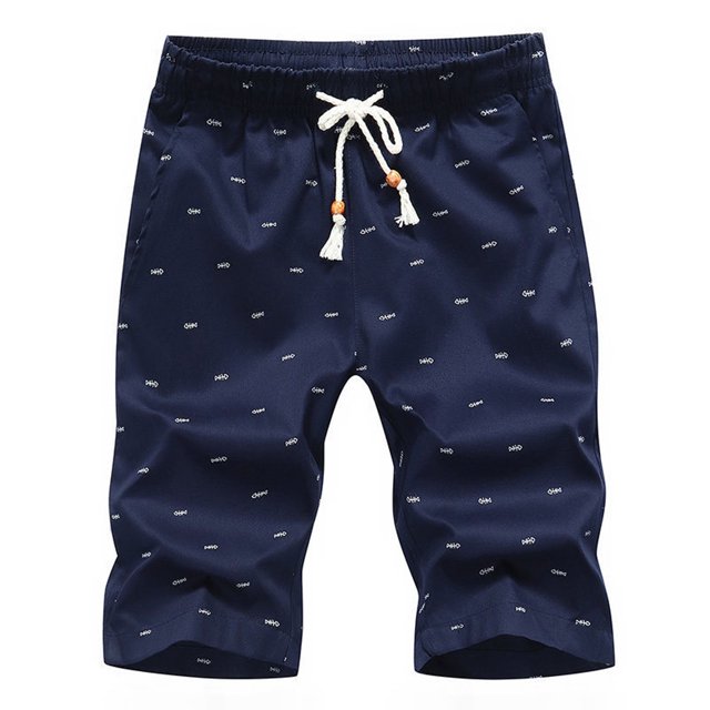 Pantalones cortos para hombre, corte tridimensional, transpirables, cómodos, informales, con bolsillos, para pesca, deportes, talla 2XL, azul oscuro