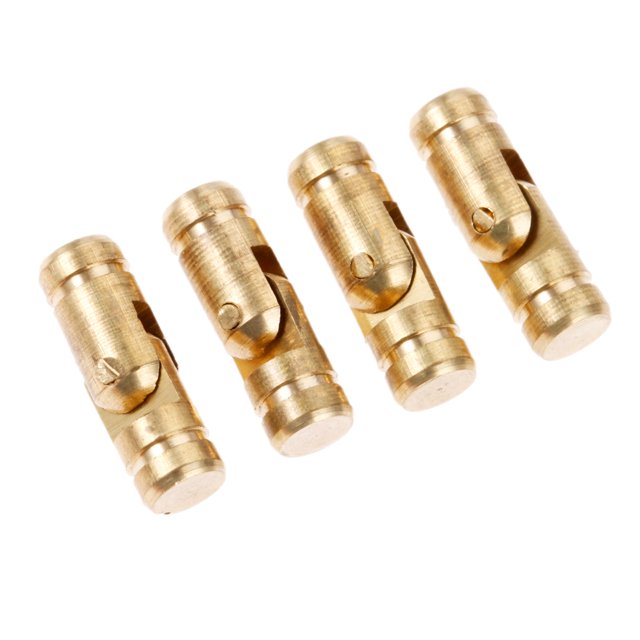4 unids de latón de oro puro cobre invisible bisagra de barril oculto for el vino caja de oculta bisagra del cañón finamente mecanismos mecanismos