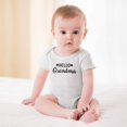 thumbnail image 2 of Hello Grandma - Baby Clothes - Funny Newborn Bodysuit Outfits for Boys And Girls White-style-1 12months, 2 of 7