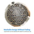thumbnail image 6 of Disketp Bee Hive Hexagon Small Mouse Pad 7.9x7.9 Inches,Washable Round Mousepad For Office Laptop Computer,Non-Slip Rubber Base Mouse Pads For Wireless Mouse, 6 of 9