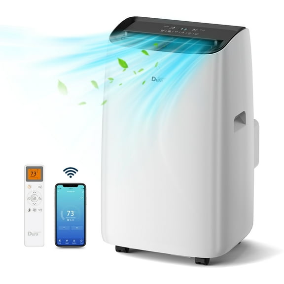 DuraComfort 8150 BTU(12,000 BTU ASHRAE) Portable Air Conditioner up to 350 Sq Ft with Smart WiFi, Cooling, Fan, Dehumidifier