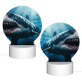 thumbnail image 2 of Sikiie 3D Realistic Shark Acrylic Night Light Gift Custom Acrylic Night Light LED Lights for Bedroom Home Office, 2 of 9