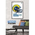 thumbnail image 2 of NFL Los Angeles Rams - Drip Helmet 20 Wall Poster, 22.375" x 34", Framed, 2 of 3