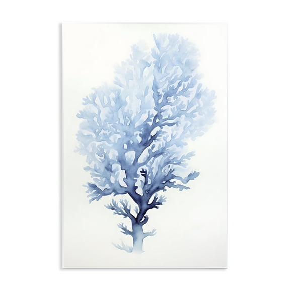 Stupell Industries Blue Coral Impression Animals & Insects Painting Unframed Art Print Wall Art, 10 x 15