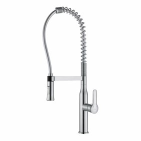 Kraus Commercial Style Kitchen Faucet With Spring Spout And 3