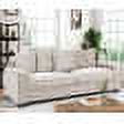 US Pride Furniture 88'' Wide Pillow Back Sofa, White