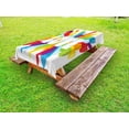 thumbnail image 1 of Pride Outdoor Tablecloth, Love Burst with Cute Little Colorful Hearts and Word LGBT Gay Lesbian Romance Theme, Decorative Washable Fabric Picnic Tablecloth, 58 X 104 Inches, Multicolor, by Ambesonne, 1 of 2